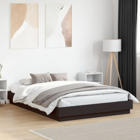 Bed Frame Black Engineered wood Full Durable Bed Frame