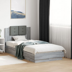 Bed Frame Grey Sonoma