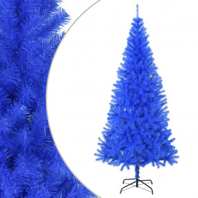 Blue Artificial Christmas Tree PVC, Steel 82.7 in