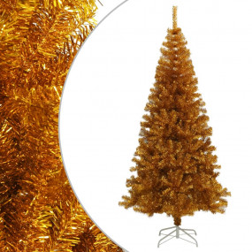 Gold Artificial Christmas Tree PET, Steel 6.9 ft