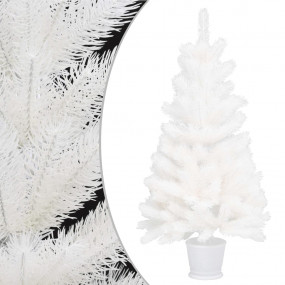 Christmas Tree White PE (Polyethylene) 35.4 in Decorati...
