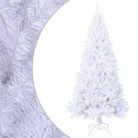 Artificial Christmas Tree White PVC and Steel 82.7 in