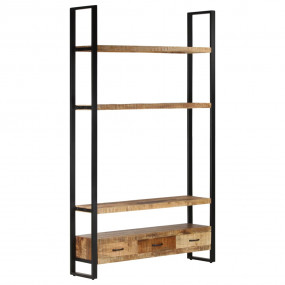 Bookshelf Natural wood and black