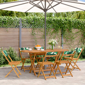 Garden Chair Set of 6 Green