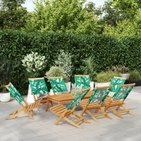 Garden Chair Set of 8 Green