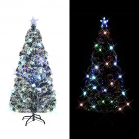 Artificial Christmas Tree Green Fiberglass, Steel Large...
