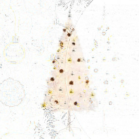 Christmas Tree White PVC, steel Medium Christmas Tree