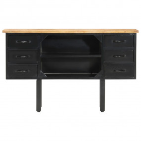 Sideboard Rough Mango Wood Solid Rough Mango Wood Mediu...