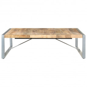 Coffee Table Rough Mango Wood Rough Mango Wood, Powder-...