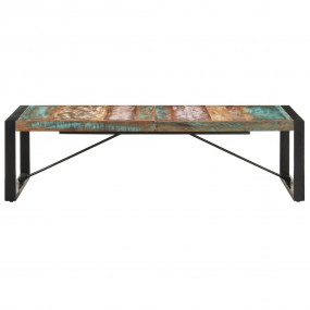 Coffee Table Multicolor Solid reclaimed wood, powder-co...