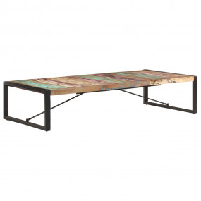 Coffee Table Multicolored Reclaimed Wood Large Durable