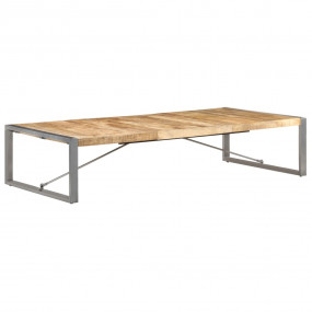 Coffee Table Rough Mango Wood Large Durable Rectangular
