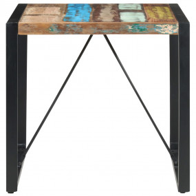Dining Table Natural wood with black Solid Reclaimed Wo...