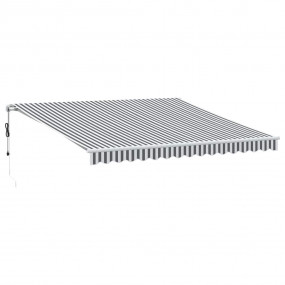Retractable Awning Anthracite and White