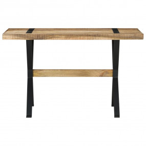 Dining Table Rough Mango Wood 47.2 x 23.6 x 29.9 in Hea...