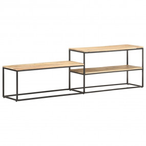 TV Cabinet Mango wood color Rough Mango Wood and Powder...