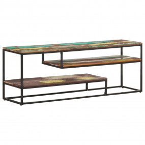 TV Cabinet Mixed color Solid reclaimed wood 51.2 x 11.8...