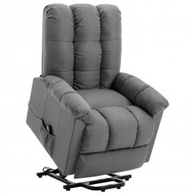 Power Lift Chair Light Grey Fabric (100% polyester), pl...