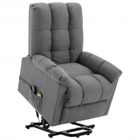 Power Lift Chair Light Grey 100% Polyester, Plywood, Ir...