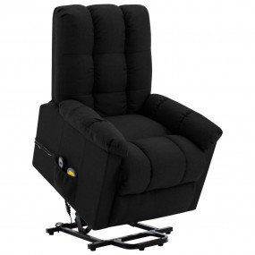Power Lift Chair Black 100% polyester, plywood, iron, P...