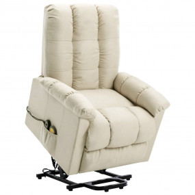 Power Lift Chair Cream Polyester, Plywood, Iron Standar...