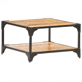 Coffee Table Rough natural wood grain Solid mango wood ...