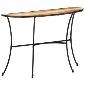 Side Table Natural Mango Wood Solid Mango Wood Medium D...