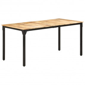Dining Table Natural wood color Rough Mango Wood Medium
