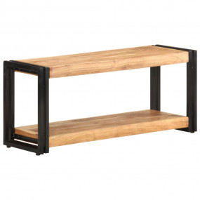 TV Cabinet Wooden tones Solid acacia wood 35.4 in TV Ca...