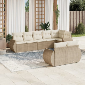 Garden Sofa Set Beige, Cream white