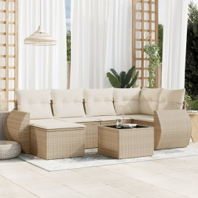 Garden Sofa Set Beige, Cream White