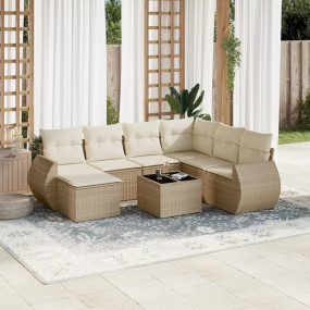 Garden Sofa Set Beige, Cream White