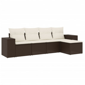 Garden Sofa Set Brown PE rattan Large Modular Garden So...
