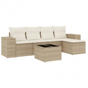Garden Sofa Set Beige, Cream White