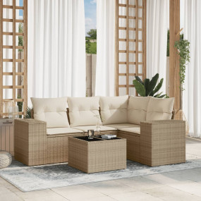 Garden Sofa Set Beige, Cream White
