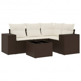Garden Sofa Set Brown PE rattan Medium Module