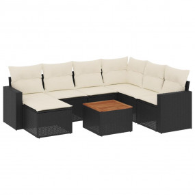 Garden Sofa Set Black