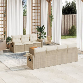 Garden Sofa Set Beige, Cream white