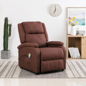 Massage Chair Brown 100% Polyester, Metal, Wood Great f...