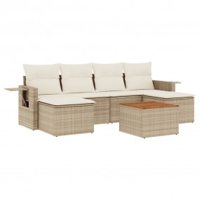 Garden Sofa Set Beige, Cream White