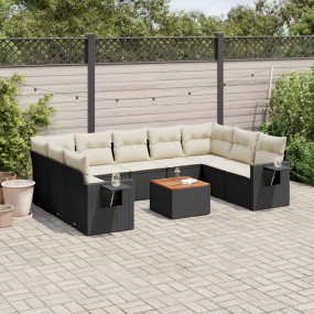 Garden Sofa Set Black