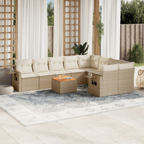 Garden Sofa Set Beige, Cream