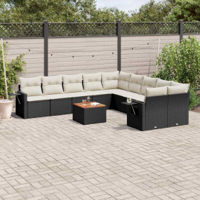 Garden Sofa Set Black