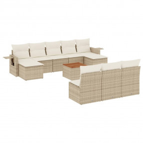 Garden Sofa Set Beige PE rattan Various sizes Modular