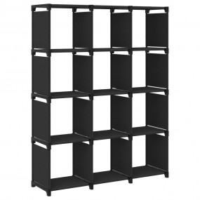 Display Shelf Black Fabric (100% polyester), steel Larg...