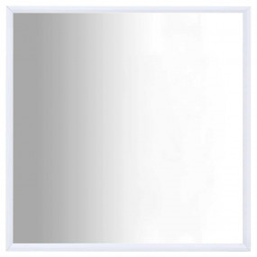 Mirror White Glass, PVC 19.7 x 19.7 in Minimalistic Mir...