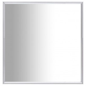 Mirror Silver Glass, PVC Medium Minimalistic Mirror Squ...