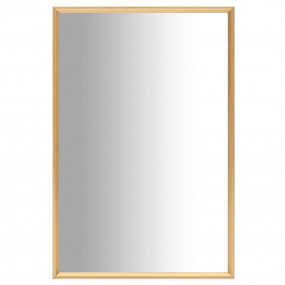 Mirror Gold Glass, PVC Medium Minimalistic Mirror Recta...