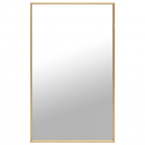 Mirror Gold Glass, PVC 39.4 x 23.6 in Minimalistic Mirr...