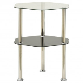 Side Table Transparent and black